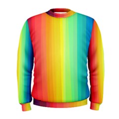 Sweet Colored Stripes Background Men s Sweatshirt by TastefulDesigns