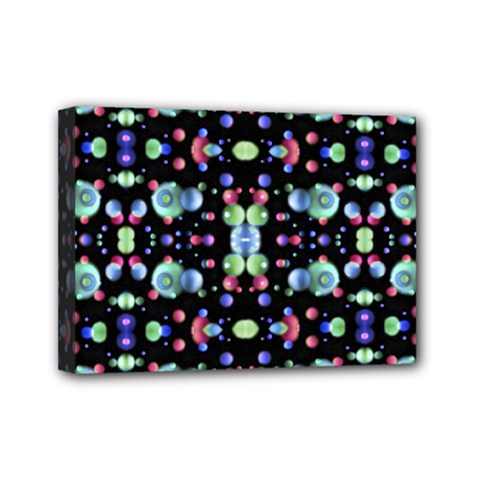 Multicolored Galaxy Pattern Mini Canvas 7  X 5  by dflcprints