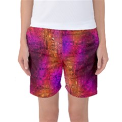 Purple Orange Pink Colorful Women s Basketball Shorts by yoursparklingshop