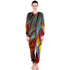 Fractal Bird Of Paradise Onepiece Jumpsuit (ladies) by WolfepawFractals