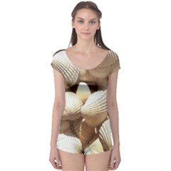 Tropical Exotic Sea Shells Boyleg Leotard (ladies)