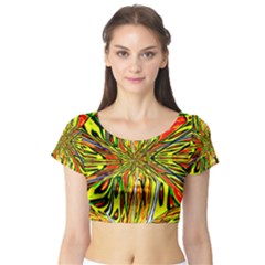 Magic Word Short Sleeve Crop Top (tight Fit) by MRTACPANS