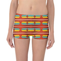 Shapes In Retro Colors Pattern                        Boyleg Bikini Bottoms by LalyLauraFLM