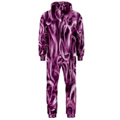 Textured Abstract Print Hooded Jumpsuit (men) 