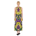 Petals, Mardi Gras, Bold Floral Design Sleeveless Maxi Dress View2