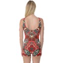 Petals, Pale Rose, Bold Flower Design One Piece Boyleg Swimsuit View2