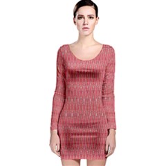 Head Mind Long Sleeve Bodycon Dress