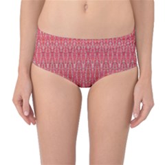 Head Mind Mid-waist Bikini Bottoms