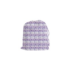 Floral Stripes Pattern Drawstring Pouches (xs) 