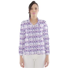 Floral Stripes Pattern Wind Breaker (women)