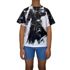 Assassins Creed Black Flag Tshirt Kid s Short Sleeve Swimwear