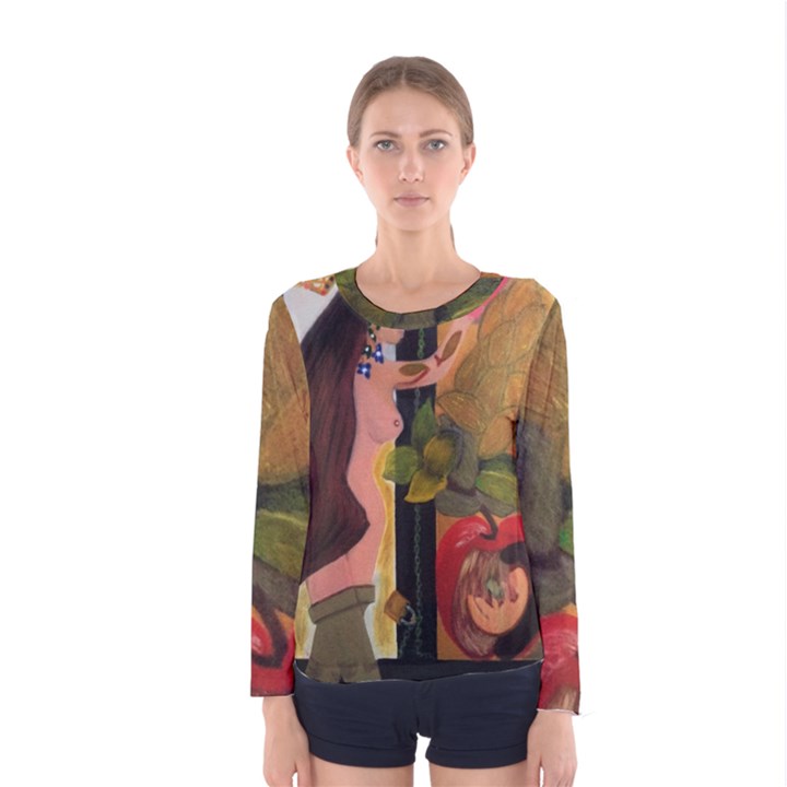 On Heaven s Door Women s Long Sleeve Tee by Jocelyn Apple/Appleartcom