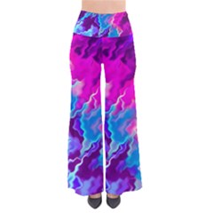 Stormy Pink Purple Teal Artwork Pants by KirstenStar