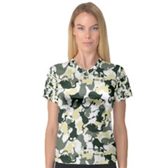 Camouflage Women s V-neck Sport Mesh Tee