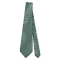 Whimsical Feather Pattern, Forest Green Necktie (Two Side) View2