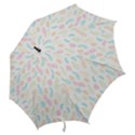 Whimsical Feather Pattern,Fresh Colors, Hook Handle Umbrella (Large) View2