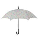 Whimsical Feather Pattern,Fresh Colors, Hook Handle Umbrella (Large) View3