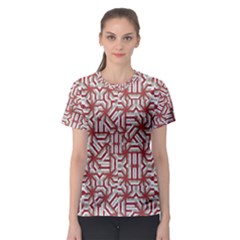 Interlace Tribal Print Women s Sport Mesh Tee