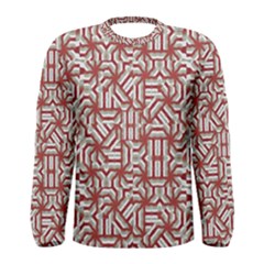 Interlace Tribal Print Men s Long Sleeve Tee