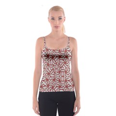 Interlace Tribal Print Spaghetti Strap Top