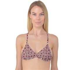 Interlace Tribal Print Reversible Tri Bikini Top