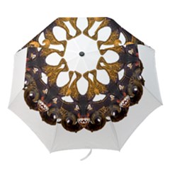 Demon Tribal Mask Folding Umbrellas