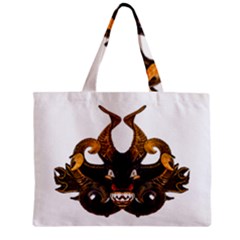 Demon Tribal Mask Zipper Mini Tote Bag