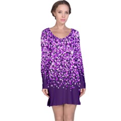 Purple Rain Long Sleeve Nightdress by KirstenStar