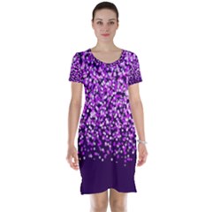 Purple Rain Short Sleeve Nightdress