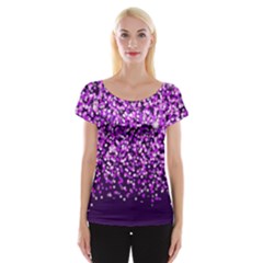 Purple Rain Women s Cap Sleeve Top by KirstenStar