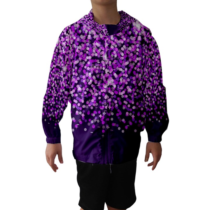 Purple Rain Hooded Wind Breaker (Kids)