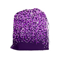 Purple Rain Drawstring Pouches (extra Large)