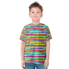 Colorful Stripes Background Kid s Cotton Tee