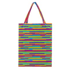 Colorful Stripes Background Classic Tote Bag