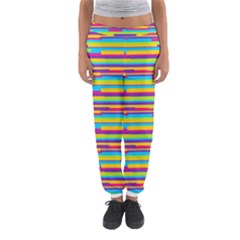 Colorful Stripes Background Women s Jogger Sweatpants