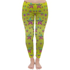 Flower Power Stars Winter Leggings 