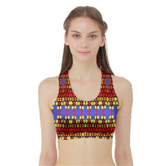 Egypt Star Women s Sports Bra With Border