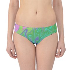 Green Blue Pink Color Splash Hipster Bikini Bottoms