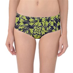 Modern Abstract Interlace Mid-waist Bikini Bottoms