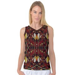 Fantasy Flowers And Leather In A World Of Harmony Women s Basketball Tank Top