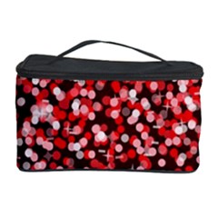 Red Glitter Rain Cosmetic Storage Cases