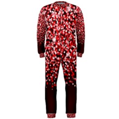 Red Glitter Rain Onepiece Jumpsuit (men)  by KirstenStar