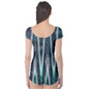 Blue Turquoise Zigzag Pattern Boyleg Leotard (Ladies) View2