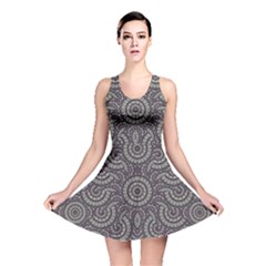 Geometric Boho Print Reversible Skater Dress