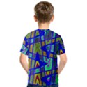 Bright Blue Mod Pop Art  Kid s Sport Mesh Tee View2