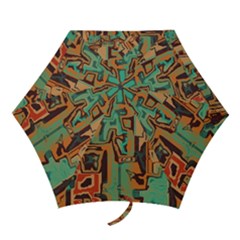 Brown Green Texture                              Umbrella by LalyLauraFLM