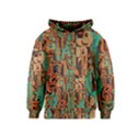 Brown green texture                              Kid s Pullover Hoodie View1