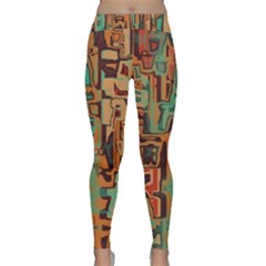 Brown Green Texture                              Yoga Leggings