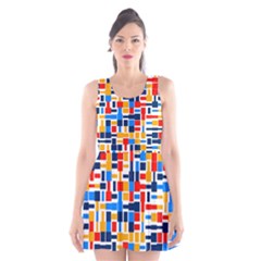 Colorful Shapes                                  Scoop Neck Skater Dress