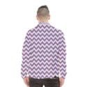 Lilac Purple & White Zigzag Pattern Wind Breaker (Men) View2